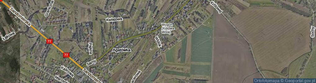 Zdjęcie satelitarne Widok ul.