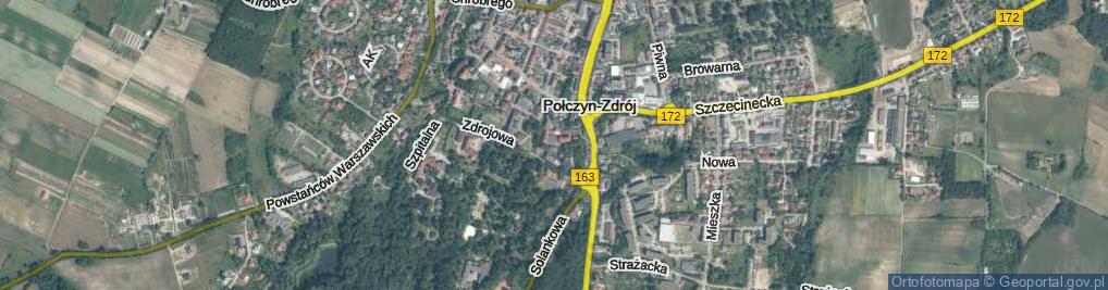 Zdjęcie satelitarne Wilcza ul.