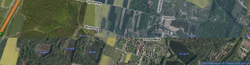 Zdjęcie satelitarne Wiosenna ul.