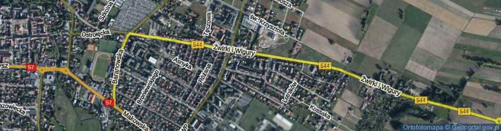 Zdjęcie satelitarne Witkiewicza Stanisława Ignacego ul.