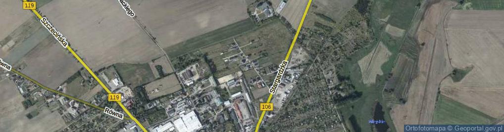 Zdjęcie satelitarne Wiosenna ul.