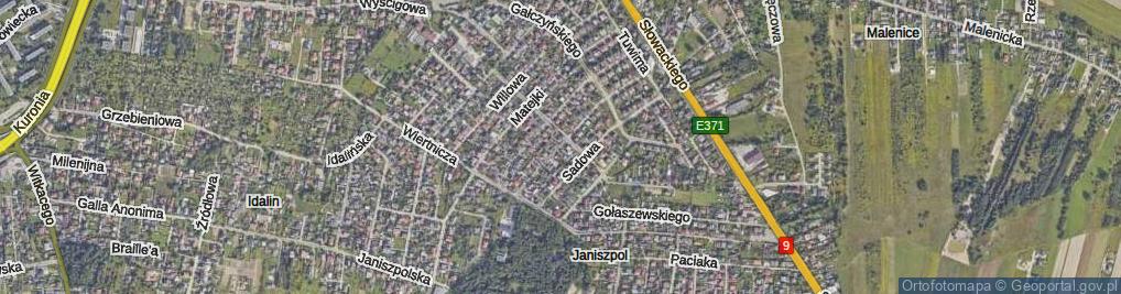 Zdjęcie satelitarne Wiśniowa ul.