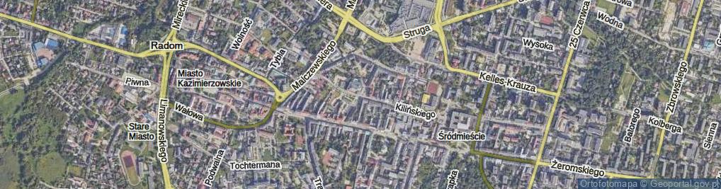 Zdjęcie satelitarne Witolda ul.