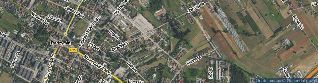 Zdjęcie satelitarne Wiśniowa ul.