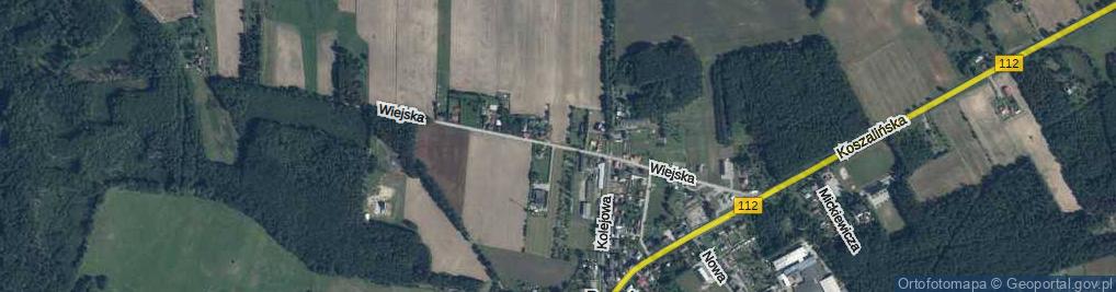 Zdjęcie satelitarne Wiejska ul.