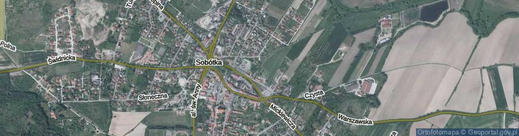 Zdjęcie satelitarne Winogronowa ul.