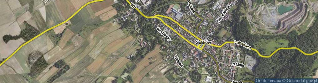 Zdjęcie satelitarne Wiejska ul.