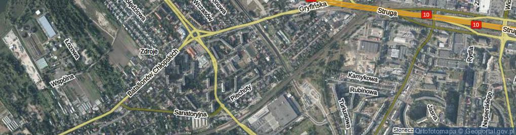 Zdjęcie satelitarne Widok ul.