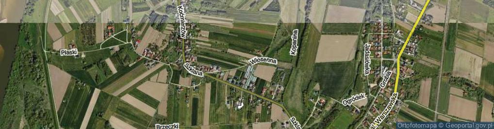 Zdjęcie satelitarne Wiosenna ul.