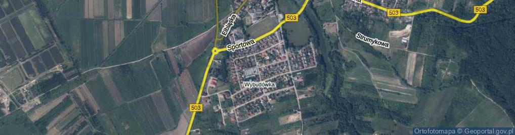 Zdjęcie satelitarne Wiśniowa ul.
