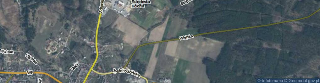 Zdjęcie satelitarne Wiejska ul.
