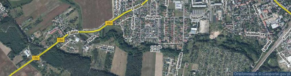 Zdjęcie satelitarne Wierzbowa ul.