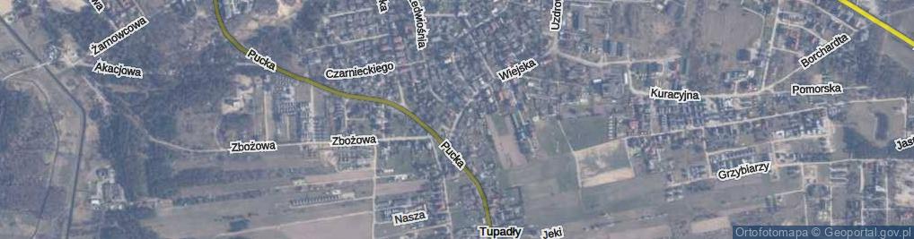 Zdjęcie satelitarne Wiejska ul.