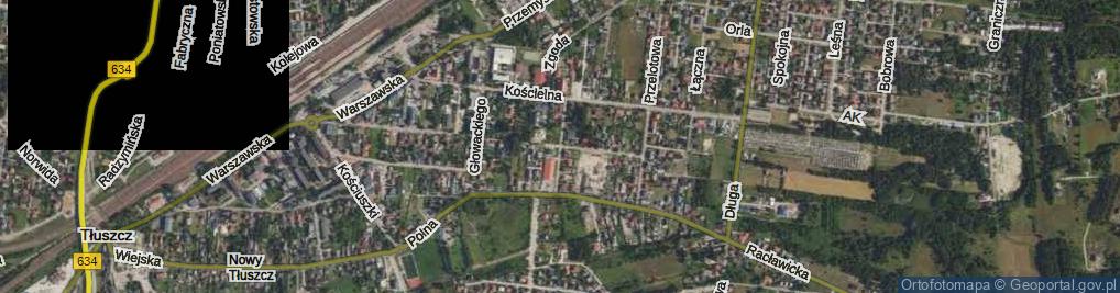 Zdjęcie satelitarne Wiosenna ul.