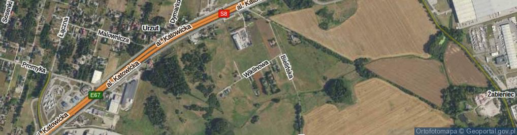 Zdjęcie satelitarne Wiklinowa ul.