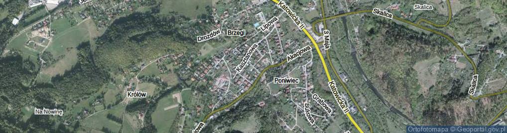 Zdjęcie satelitarne Wiązowa ul.