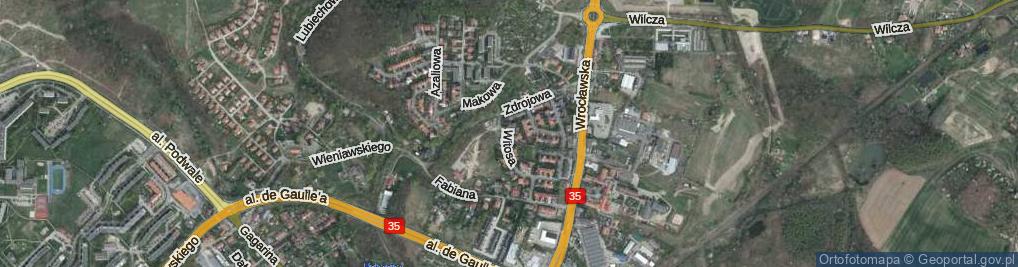 Zdjęcie satelitarne Witosa Wincentego ul.