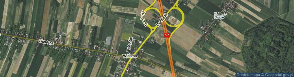 Zdjęcie satelitarne Widoma ul.