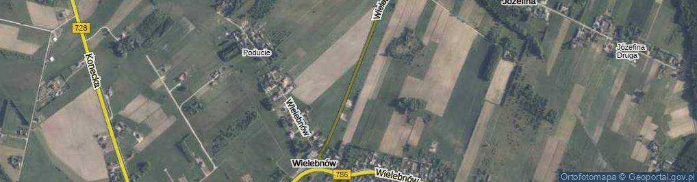 Zdjęcie satelitarne Wielebnów ul.