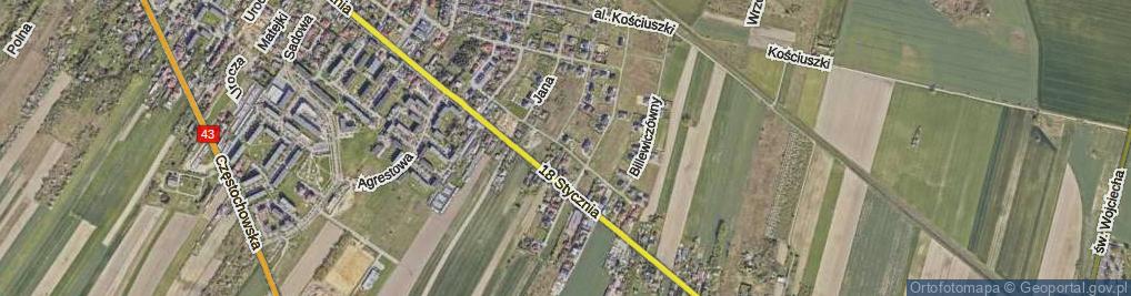 Zdjęcie satelitarne Wiśniowieckiego Jeremiego ul.