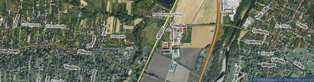 Zdjęcie satelitarne Wieprz ul.