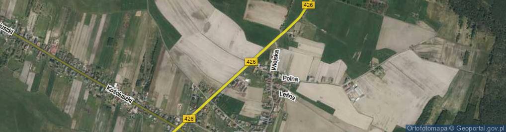 Zdjęcie satelitarne Wiejska ul.