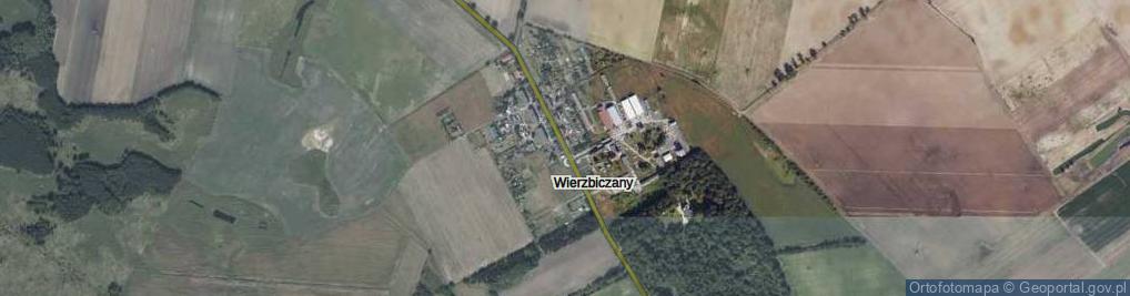 Zdjęcie satelitarne Wierzbiczany ul.