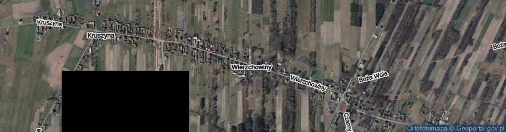 Zdjęcie satelitarne Wierzchowiny ul.