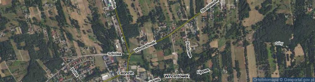 Zdjęcie satelitarne Wincentówek ul.