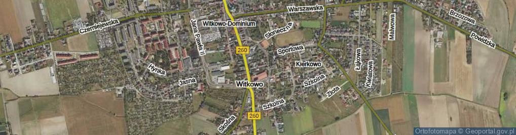 Zdjęcie satelitarne Wiejska ul.