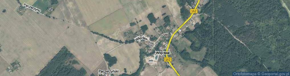 Zdjęcie satelitarne Więcław ul.