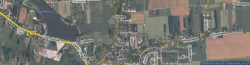 Zdjęcie satelitarne Wiśniowa ul.