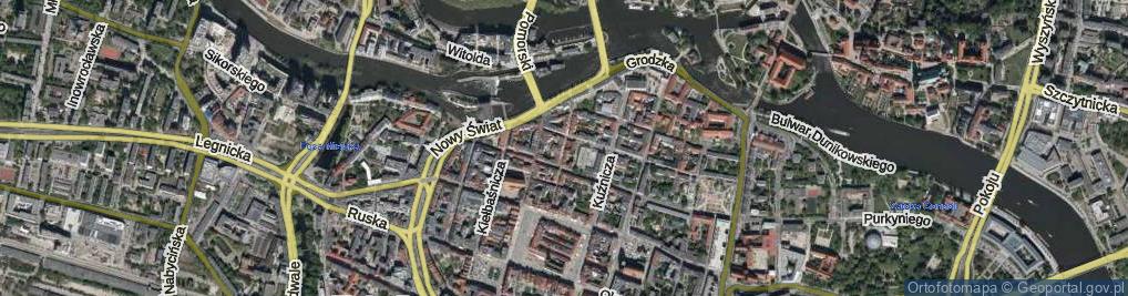 Zdjęcie satelitarne Więzienna ul.