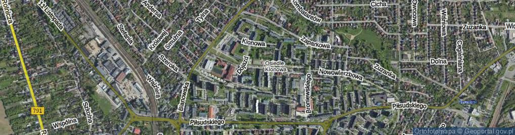 Zdjęcie satelitarne Wierzbowa ul.