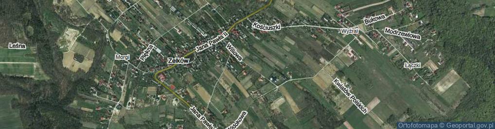 Zdjęcie satelitarne Willowa ul.