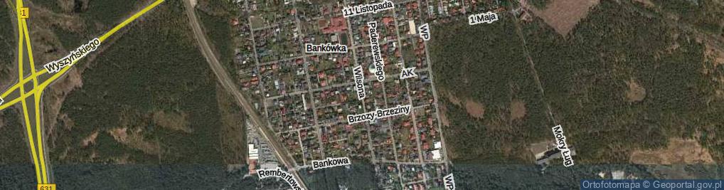 Zdjęcie satelitarne Wilsona Thomasa Woodrowa ul.