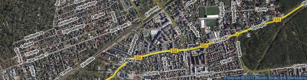 Zdjęcie satelitarne Wiosenna ul.