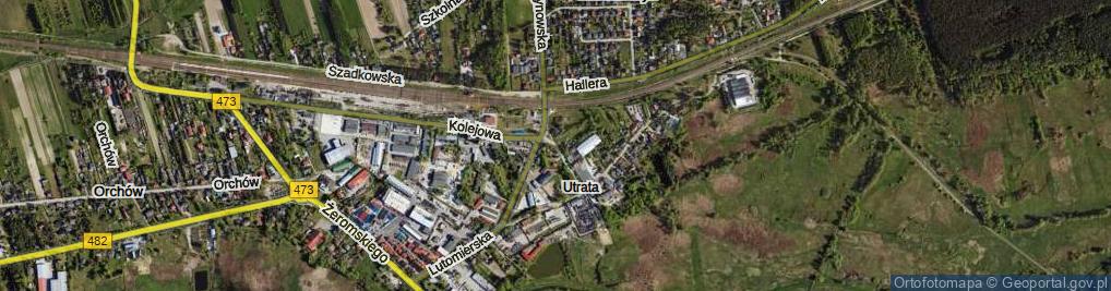 Zdjęcie satelitarne Wiejska ul.