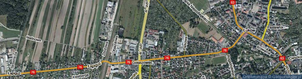 Zdjęcie satelitarne Wiśniowa ul.