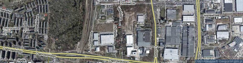 Zdjęcie satelitarne Wiośniana ul.