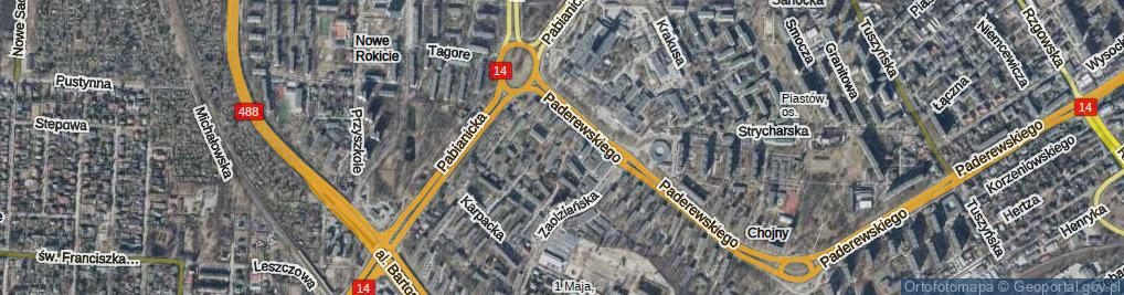 Zdjęcie satelitarne Wiwulskiego Antoniego ul.