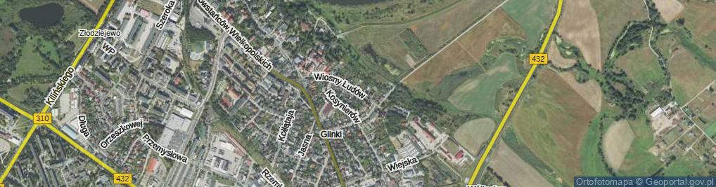 Zdjęcie satelitarne Wiosny Ludów ul.