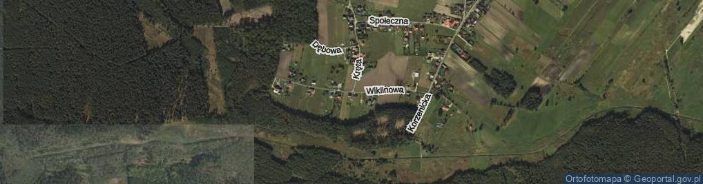 Zdjęcie satelitarne Wiklinowa ul.
