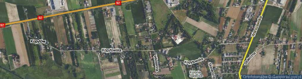 Zdjęcie satelitarne Wiosenna ul.