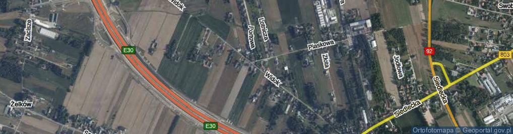 Zdjęcie satelitarne Widok ul.