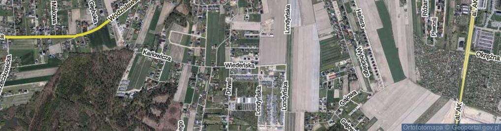 Zdjęcie satelitarne Wiedeńska ul.