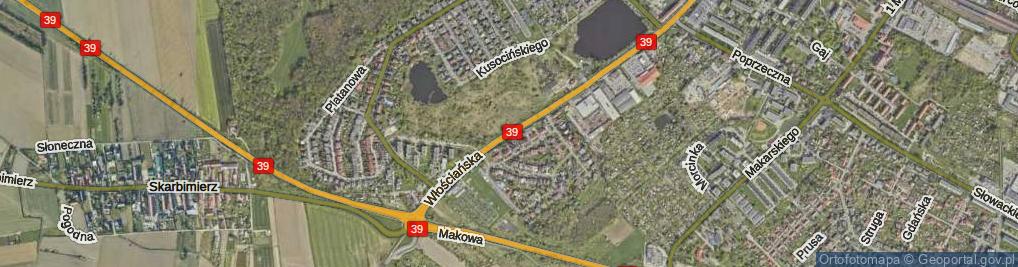 Zdjęcie satelitarne Włościańska ul.