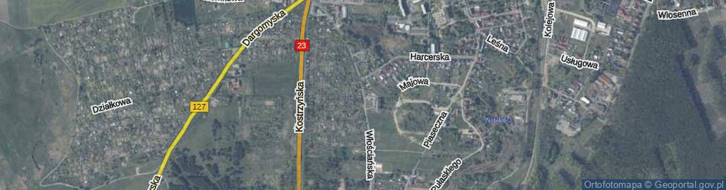 Zdjęcie satelitarne Włościańska ul.