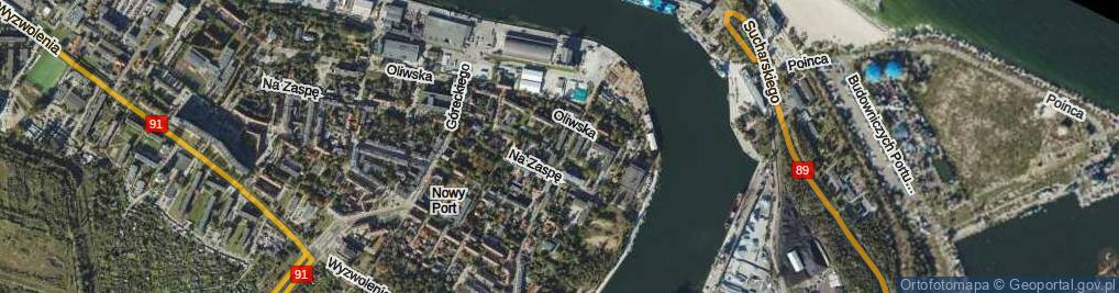 Zdjęcie satelitarne Władysława IV ul.