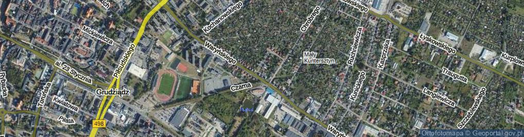 Zdjęcie satelitarne Władysława IV ul.
